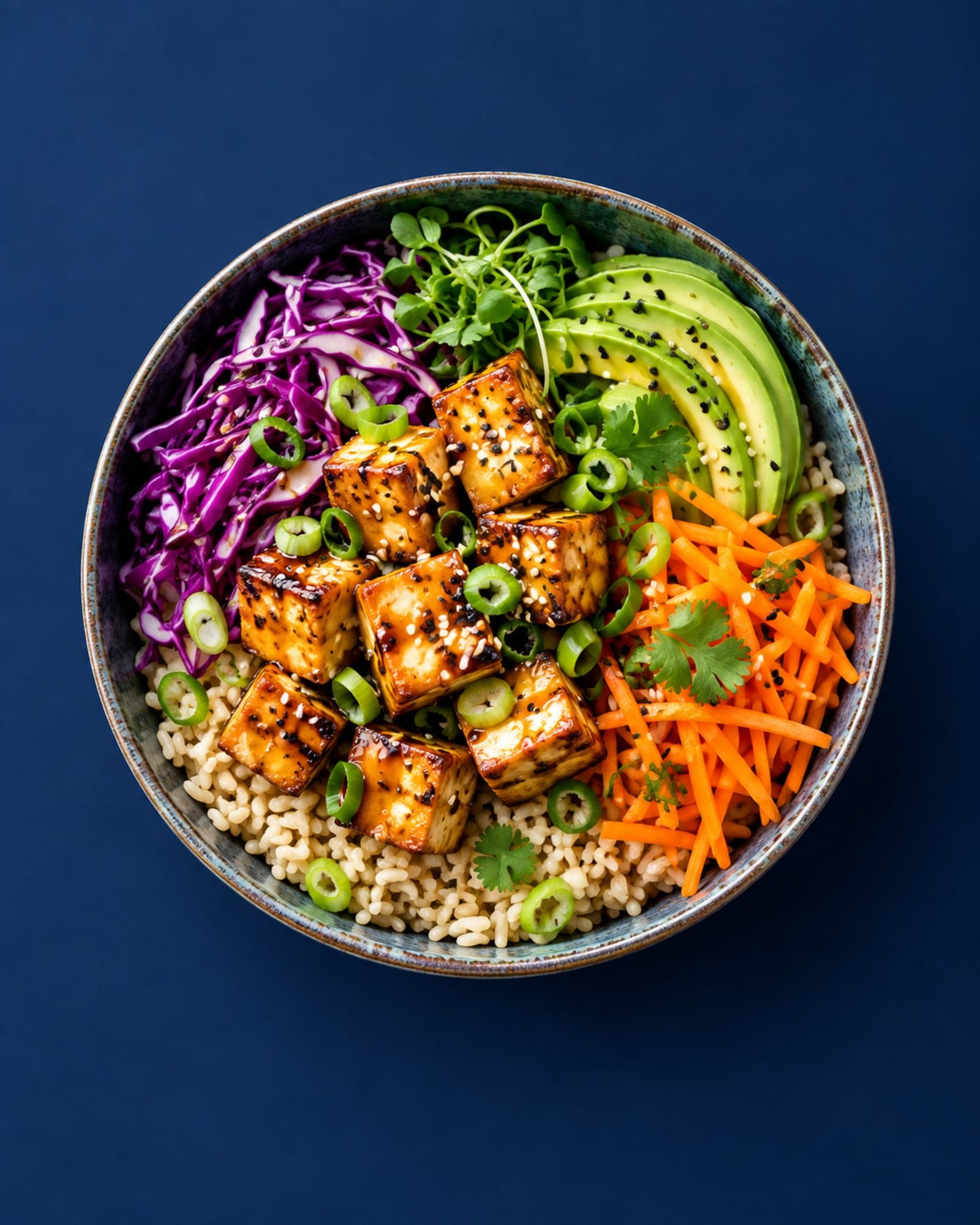 Tofu e legumes