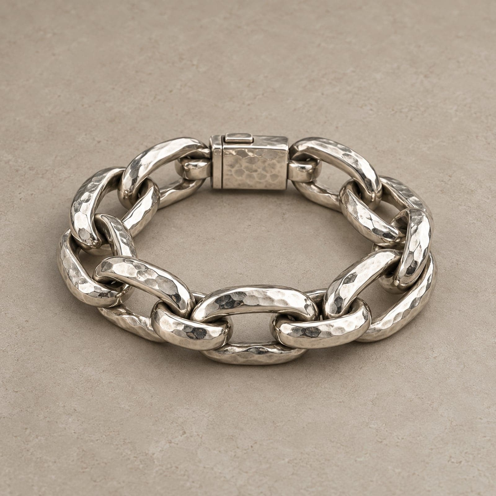 Pulseira Elo Martelado